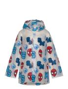 Jacket Outerwear Rainwear Jackets Blue Spider-man