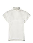 Caneli-1 Tops Blouses Short-sleeved White HUGO