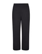 Sc-Siham Bottoms Trousers Straight Leg Black Soyaconcept