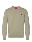 San Cassius-C1 Designers Knitwear Round Necks Green HUGO