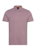 Passenger Tops Polos Short-sleeved Purple BOSS