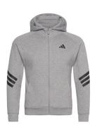 J Fi 3S Fz Hd Sport Sweatshirts & Hoodies Hoodies Grey Adidas Sportswe...