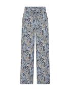 Sc-Pianna Bottoms Trousers Straight Leg Blue Soyaconcept