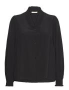 Fqapril-Shirt Tops Blouses Long-sleeved Black FREE/QUENT