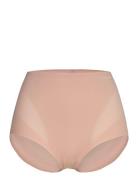 Sculpted Firm Mesh Brief Lingerie Panties High Waisted Panties Beige C...