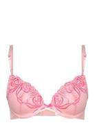 Beau Padded Underwired Bra Lingerie Bras & Tops Push Up Bras Pink Hunk...