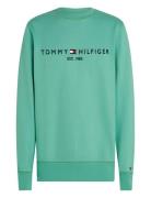 Tommy Logo Sweatshirt Tops Sweatshirts & Hoodies Sweatshirts Green Tom...