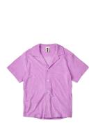 Naram Shirt Pyjamas Nattøj Purple Bongusta