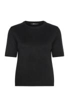 Knitted Top Tops Knitwear Jumpers Black Gina Tricot