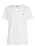 Essential V-Neck Tee Tops T-Kortærmet Skjorte White Tommy Hilfiger