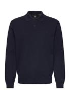 C-Baltazar Tops Knitwear Long Sleeve Knitted Polos Navy BOSS