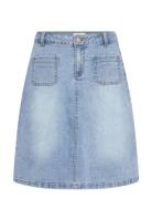 Crjuliette Denim Skirt Skirts Short Skirts Blue Cream