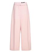 Tilda8 Bottoms Trousers Wide Leg Pink BOSS