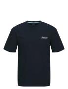 Jjbeau Tee Ss Crew Neck Tops T-Kortærmet Skjorte Navy Jack & J S