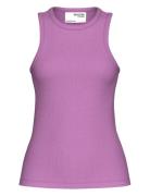 Slfanna O-Neck Tank Top Noos Tops T-shirts & Tops Sleeveless Purple Se...