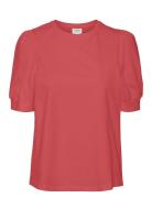 Vmkerry 2/4 O-Neck Top Vma Jrs Tops T-shirts & Tops Short-sleeved Red ...