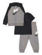 Nkn N Nk 3Pc Boxed Set Sport Sweatsuits Grey Nike