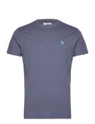 Uspa T-Shirt Arjun Men Tops T-Kortærmet Skjorte Blue U.S. Polo Assn.