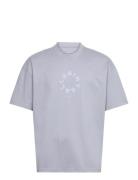 Tierra Ss Crew Tops T-Kortærmet Skjorte Blue AllSaints