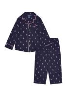 Sl-Sleepwear Pyjamassæt Navy Ralph Lauren Kids