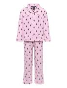 S6-Sleepwear Pant Set Pyjamassæt Pink Ralph Lauren Kids