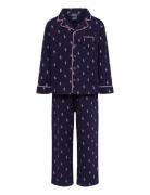 S6-Sleepwear Pant Set Pyjamassæt Navy Ralph Lauren Kids