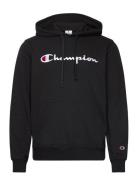 Hooded Sweatshirt Tops Sweatshirts & Hoodies Hoodies Black Champion