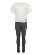 Cnvg Boxy Tee & Legging Set Sport Sets With Short-sleeved T-shirt Grey...