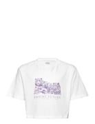 Bright Future Relaxed Crop Ss Tops T-Kortærmet Skjorte White VANS