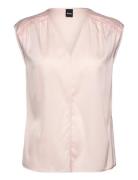 Binadi Tops Blouses Sleeveless Pink BOSS