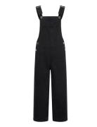 Long Denim Jumpsuit Bottoms Dungarees Grey Mango