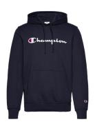 Hooded Sweatshirt Tops Sweatshirts & Hoodies Hoodies Navy Champion