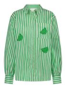 Alex Blouse Tops Shirts Long-sleeved Green Fabienne Chapot