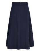 Sanja Skirt Skirts Knee-length & Midi Skirts Navy Jumperfabriken