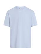 Nano Logo Interlock T-Shirt Tops T-Kortærmet Skjorte Blue Calvin Klein