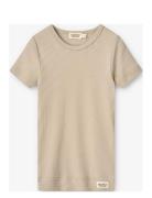 Plain Tee Ss Tops T-Kortærmet Skjorte Beige MarMar Copenhagen