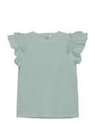 T-Shirt Ss Tops T-shirts Sleeveless Green En Fant