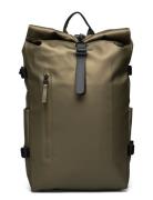 Rolltop Rucksack Large W3 Rygsæk Taske Khaki Green Rains