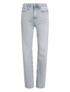 High Rise Straight Bottoms Jeans Straight-regular Blue Calvin Klein Je...