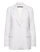 Whisper Pinstripe Blazer Blazers Single Breasted Blazers White French ...