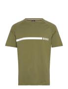 T-Shirt Rn Slim Fit Tops T-Kortærmet Skjorte Green BOSS