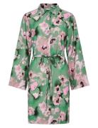 Yaswingy 7/8 Shirt Dress S. Kort Kjole Green YAS