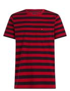 Essential Solid Pocket Tee Tops T-Kortærmet Skjorte Red Tommy Hilfiger