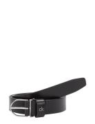 Ck Metal Loop Round Buckle 2.5 Bælte Black Calvin Klein