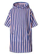 Naram Kids Poncho Home Textiles Bathroom Textiles Robes Blue Bongusta