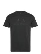 T-Shirt Tops T-Kortærmet Skjorte Black Armani Exchange