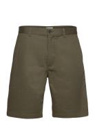 Jonathan Light Twill Shorts Designers Shorts Chinos Shorts Green WOOD ...