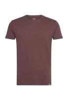 Organic Thor Tee Tops T-Kortærmet Skjorte Brown Mads Nørgaard