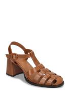 Sandals Sandal Med Hæl Brown Billi Bi