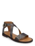 Sandals - Flat - Open Toe - Op Flade Sandaler Black ANGULUS